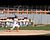 Escanaba's Lewis Ostrander base hit