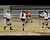 Gladstone's Kaitlyn Hardwick with another service ace